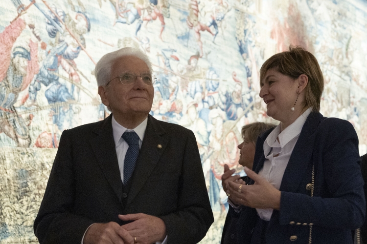 Il Presidente della Repubblica Sergio Mattarella a Pavia visita la mostra “Pavia 1525: le arti nel Rinascimento e gli arazzi della Battaglia”