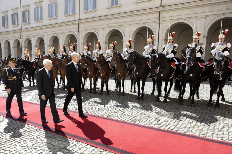 Il Presidente della Repubblica Sergio Mattarella con Gitanas Nauseda Presidente della Repubblica di Lituania, in occasione della visita ufficiale
