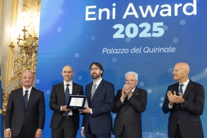Riconoscimento all’Innovazione Eni al team di ricerca congiunto Eni e Politecnico di Milano a Alfonso Amendola, Tommaso Audino, Mario di Marco, Giammarco Gioco, Emanuele Martelli, Mario Primato, Simone Sala
