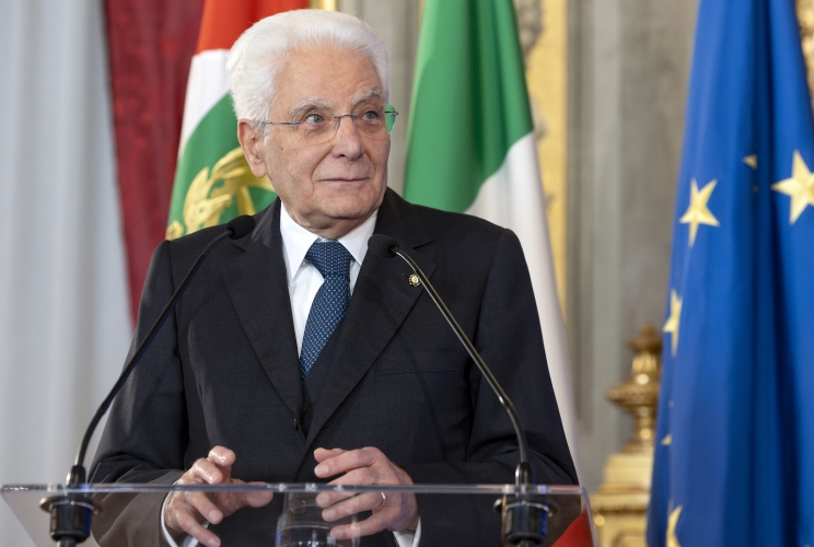 Il Presidente Sergio Mattarella rivolge il suo indirizzo di saluto in occasione dell'incontro con le nazionali di pallavolo femminile e maschile vincitrici dei rispettivi Campionati del mondo