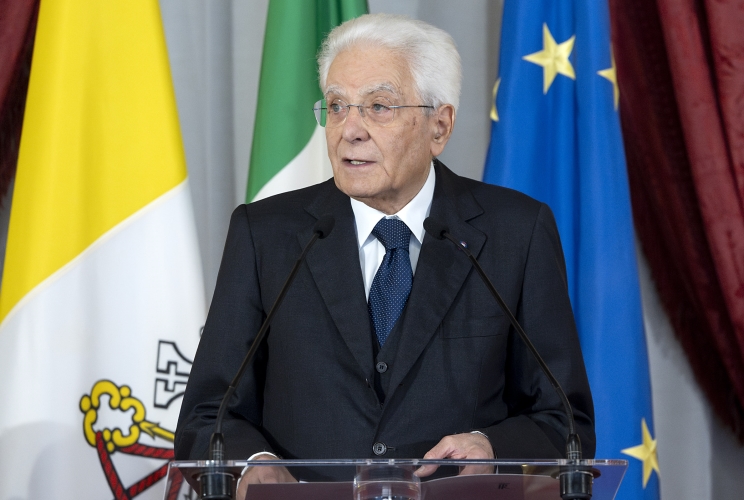 Il Presidente Sergio Mattarella rivolge il suo indirizzo di saluto in occasione dell'incontro con Sua Santità Leone XIV