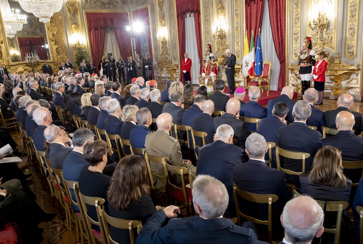 Il Presidente Sergio Mattarella rivolge il suo indirizzo di saluto in occasione dell'incontro con Sua Santità Leone XIV