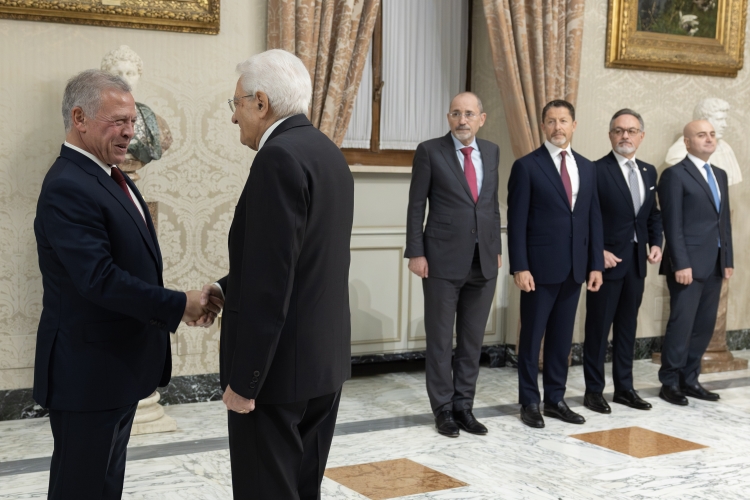 Il Presidente della Repubblica Sergio Mattarella incontra S.M. Abdullah II, Re di Giordania 
