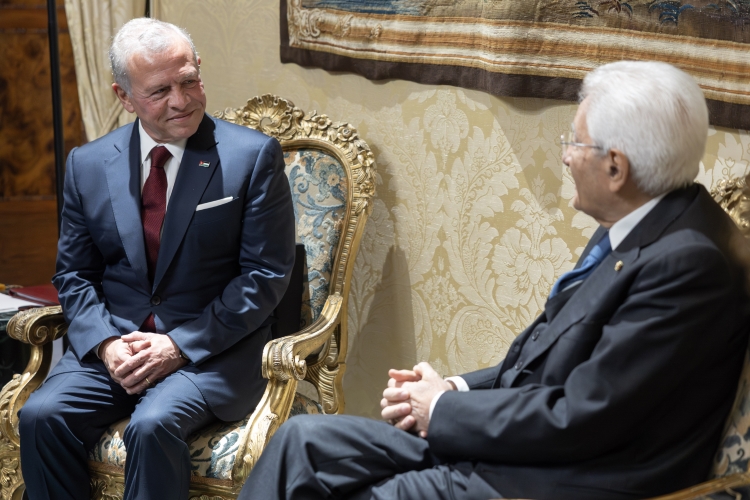 Il Presidente della Repubblica Sergio Mattarella incontra S.M. Abdullah II, Re di Giordania 
