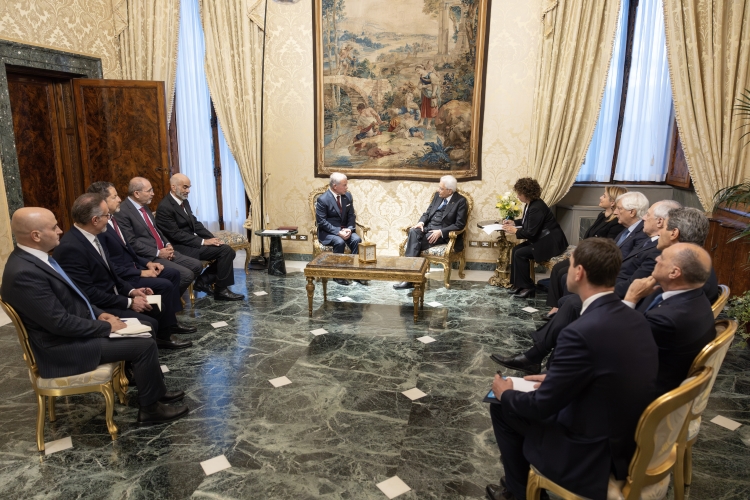 Il Presidente della Repubblica Sergio Mattarella incontra S.M. Abdullah II, Re di Giordania 
