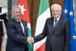 Il Presidente Mattarella incontra il Presidente della Repubblica con S.M. Abdullah II, Re di Giordania