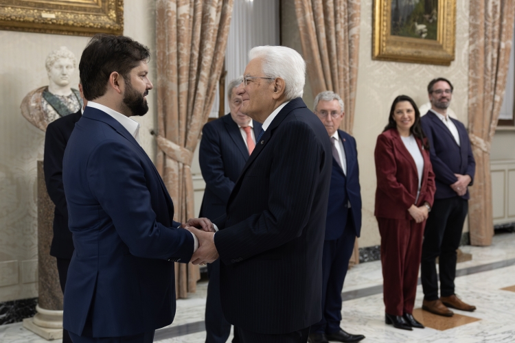 Il Presidente della Repubblica Sergio Mattarella incontra Gabriel Boric Font, Presidente della Repubblica del Cile
