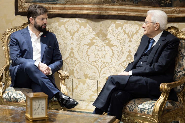 Il Presidente della Repubblica Sergio Mattarella incontra Gabriel Boric Font, Presidente della Repubblica del Cile

