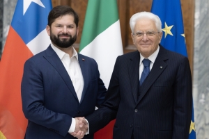 Il Presidente della Repubblica Sergio Mattarella incontra Gabriel Boric Font, Presidente della Repubblica del Cile
