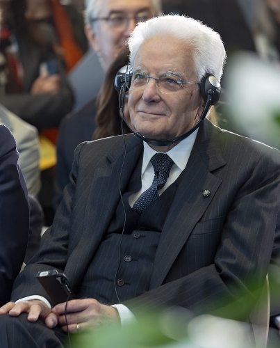Il Presidente Sergio Mattarella in occasione dell'intervento alla cerimonia di inaugurazione del Museo e Rete per l'Alimentazione e l'Agricoltura (MuNe) nella ricorrenza degli 80 anni della FAO
