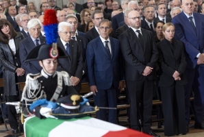 Intervento del Presidente della Repubblica alle Esequie di Stato del Brigadiere capo Valerio Daprà, del Carabiniere scelto Davide Bernardello e del Luogotenente Marco Piffari.
