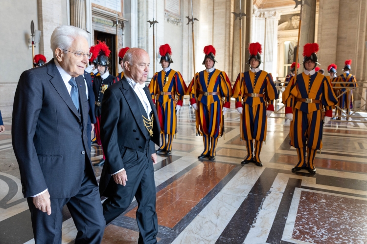 Il Presidente Mattarella in Vaticano in occasione del Rito di Canonizzazione di sette Beati