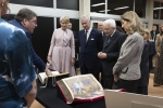 Il Presidente Mattarella visita la Biblioteca Reale