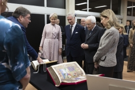 Il Presidente Mattarella visita la Biblioteca Reale