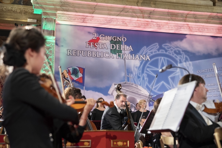 Un momento del "Concerto per la Repubblica"