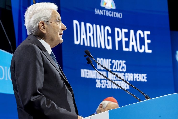 Il Presidente della Repubblica Sergio Mattarella all’incontro internazionale per la pace dal titolo “Osare la pace-Religioni e Culture in dialogo”
