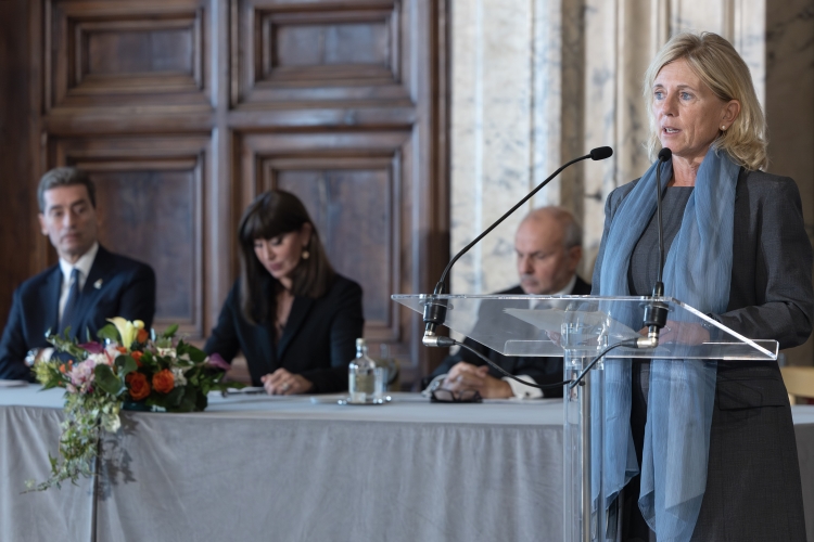 Anna Mondino, Direttrice scientifica della Fondazione AIRC,in occasione della cerimonia di celebrazione de “I Giorni della Ricerca”
