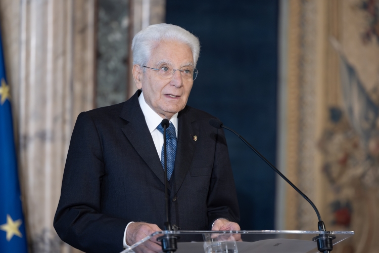 Il Presidente della Repubblica Sergio Mattarella in occasione della cerimonia di celebrazione de “I Giorni della Ricerca”
