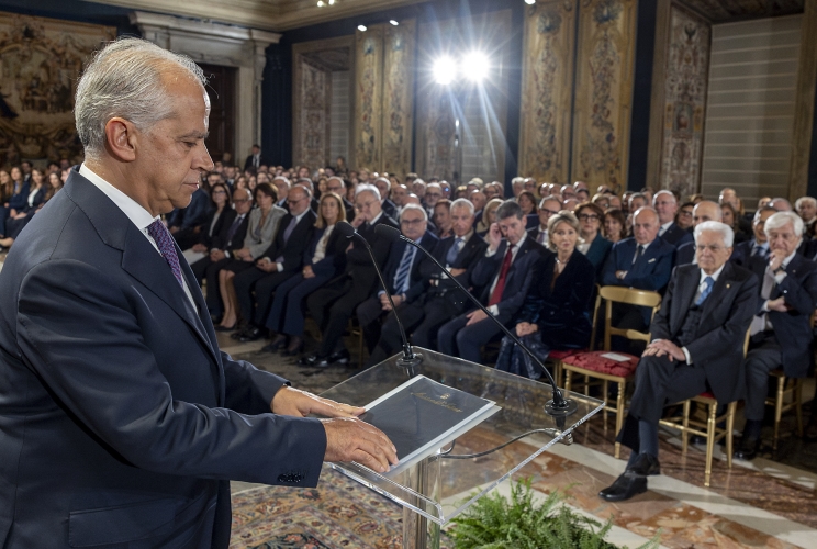 Il Prefetto Matteo Piantedosi, Ministro dell’Interno, in occasione dell'incontro con il Presidente Sergio Mattarella i Prefetti e i Consiglieri di nuova nomina