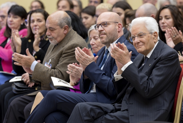 Il Presidente Sergio Mattarella in occasione della cerimonia commemorativa del 25° anniversario della morte di Riccardo Misasi