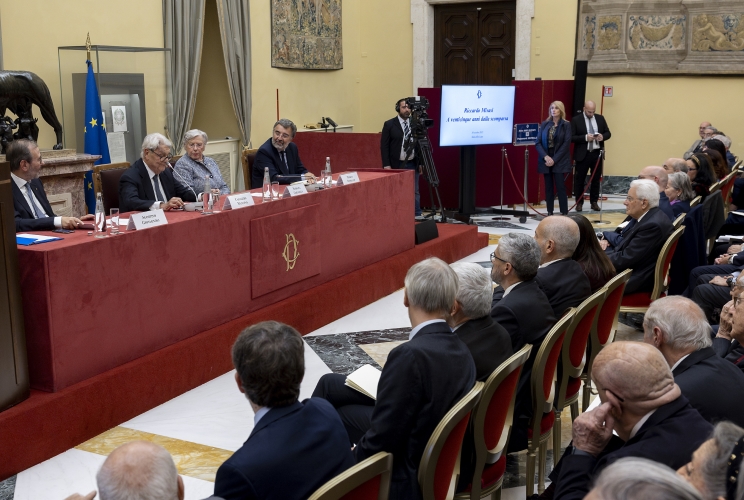 Il Presidente Sergio Mattarella in occasione della cerimonia commemorativa del 25° anniversario della morte di Riccardo Misasi