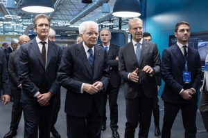 Il Presidente Mattarella al 65° anniversario dell'aeroporto Leonardo Da Vinci di Roma Fiumicino 