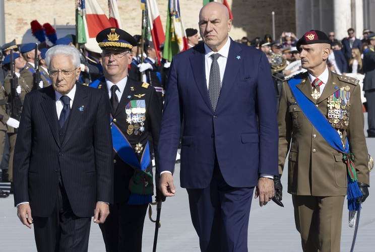  Il Presidente della Repubblica Sergio Mattarella ad Ancona in occasione della Festa delle Forze Armate
