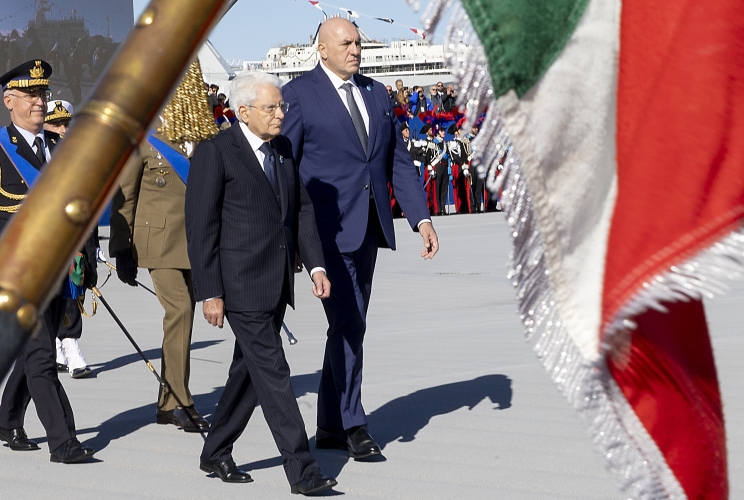 Il Presidente della Repubblica Sergio Mattarella ad Ancona in occasione della Festa delle Forze Armate