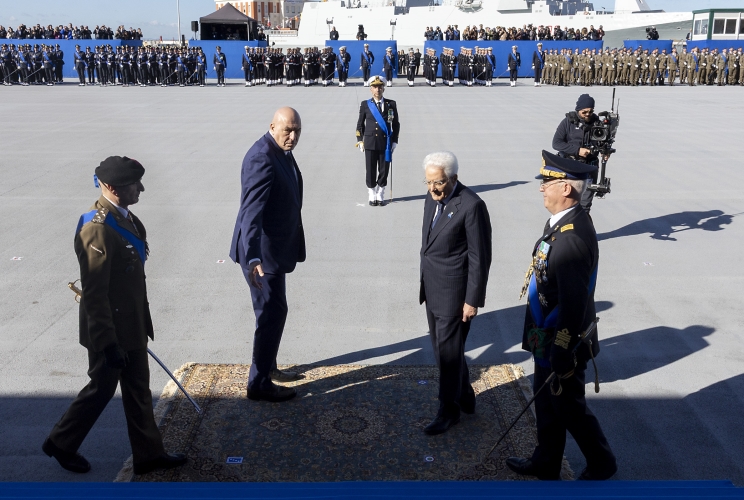 Il Presidente della Repubblica Sergio Mattarella ad Ancona in occasione della Festa delle Forze Armate