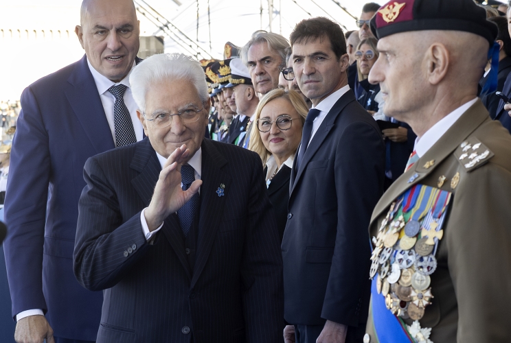  Il Presidente della Repubblica Sergio Mattarella ad Ancona in occasione della Festa delle Forze Armate