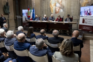 Il Presidente Sergio Mattarella nel corso della cerimonia commemorativa del centesimo anniversario della nascita di Leopoldo Elia