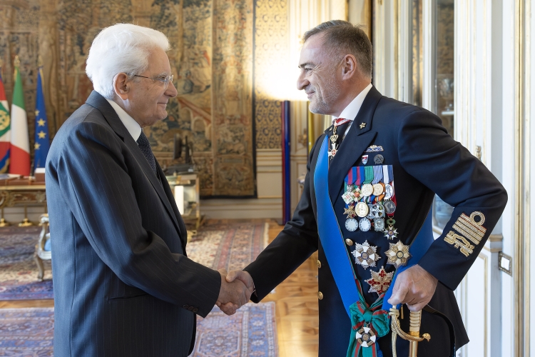 Il Presidente della Repubblica Sergio Mattarella riceve Enrico Credentino Capo di Stato Maggiore della Marina Militare uscente
