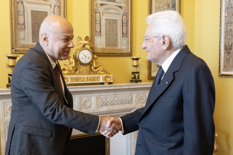 Il Presidente della Repubblica Sergio Mattarella incontra Edoardo Croci,Presidente nazionale di Italia Nostra APS
