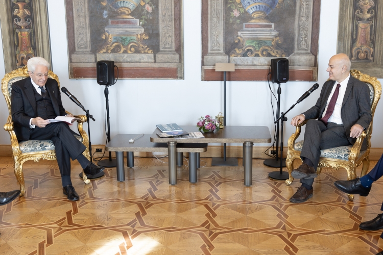 Il Presidente della Repubblica Sergio Mattarella incontra il Presidente nazionale di Italia Nostra APS unitamente ad una delegazione
