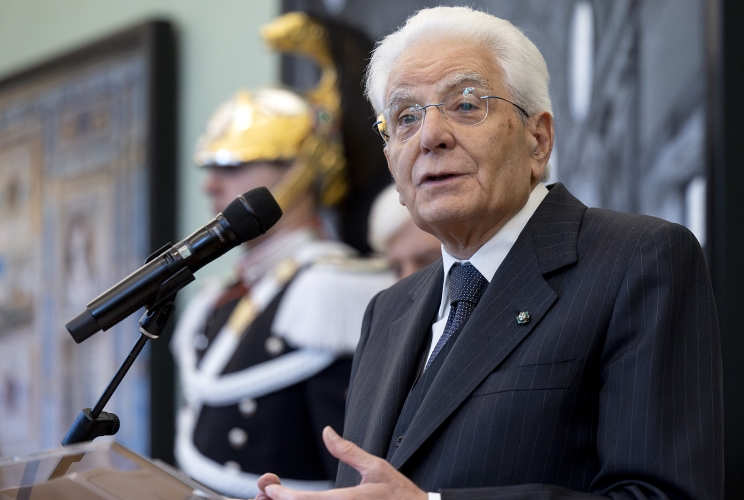 Il Presidente Sergio Mattarella nel corso dell'incontro con gli Allievi degli Istituti di Formazione Militare, in occasione del Giorno dell’Unità Nazionale e della Giornata delle Forze Armate