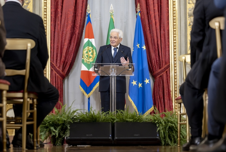Il Presidente Sergio Mattarella rivolge il suo indirizzo di saluto in occasione dell'incontro con una rappresentanza dell’Unione nazionale istituzioni e iniziative di assistenza sociale – UNEBA