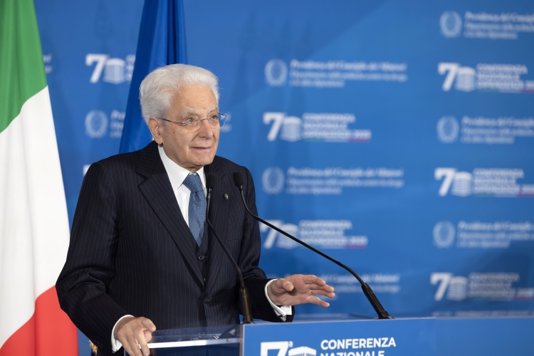 Il Presidente della Repubblica Sergio Mattarella in occasione della VII Conferenza nazionale sulle dipendenze 
