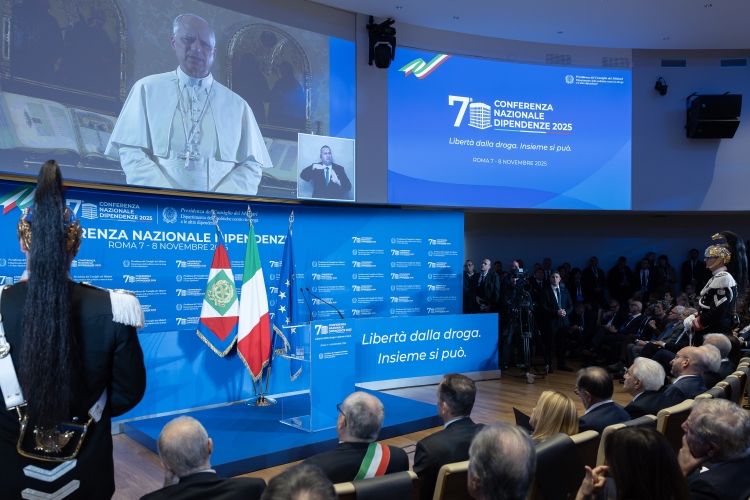 Il Presidente della Repubblica Sergio Mattarella in occasione della VII Conferenza nazionale sulle dipendenze 
