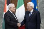 Il Presidente Sergio Mattarella incontra Mahmoud Abbas Presidente della Palestina  
