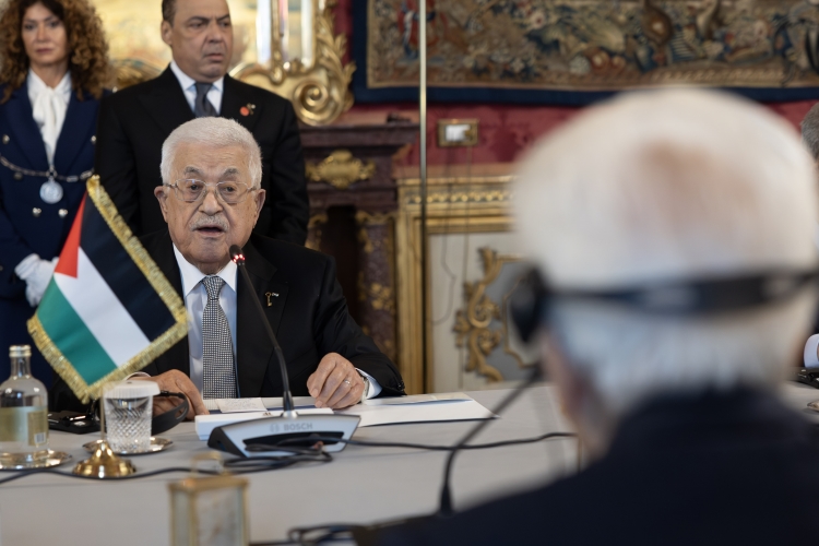 Il Presidente Sergio Mattarella incontra Mahmoud Abbas Presidente della Palestina  
