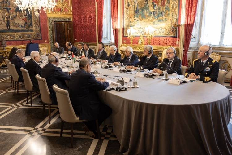 Il Presidente Sergio Mattarella incontra Mahmoud Abbas Presidente della Palestina  
