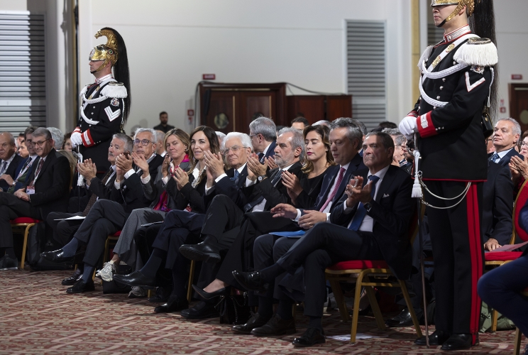 Il Presidente Sergio Mattarella nel corso del XXVII Congresso Nazionale dell’AIOM