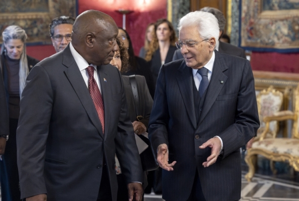 Il Presidente Mattarella incontra Cyril Matamela Ramaphosa, Presidente ...