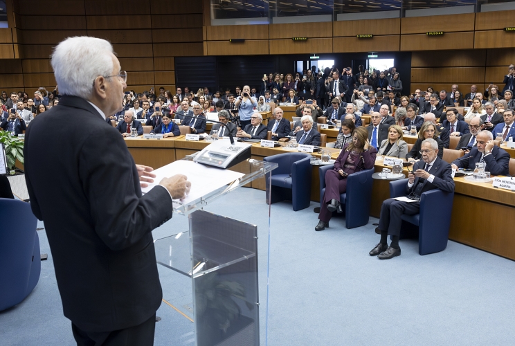  Il Presidente della Repubblica Sergio Mattarella al Polo delle Nazioni Unite