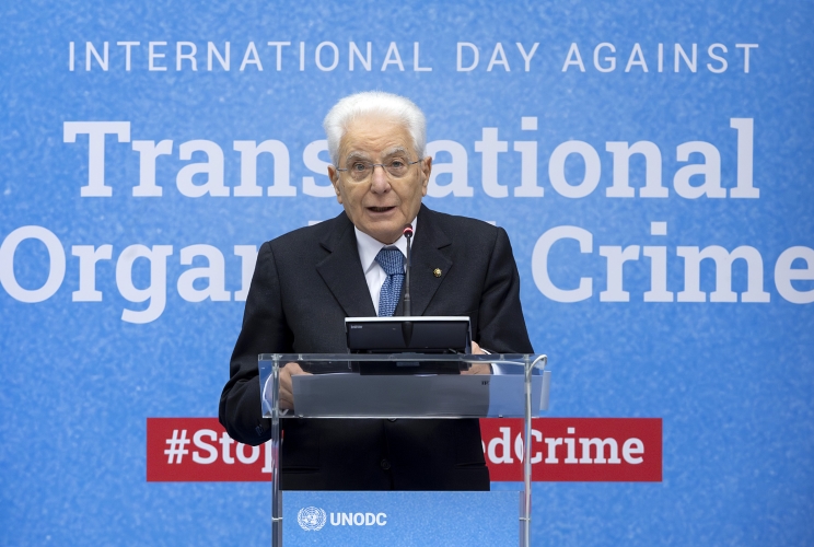  Il Presidente della Repubblica Sergio Mattarella al Polo delle Nazioni Unite