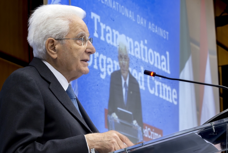 Il Presidente della Repubblica Sergio Mattarella al Polo delle Nazioni Unite