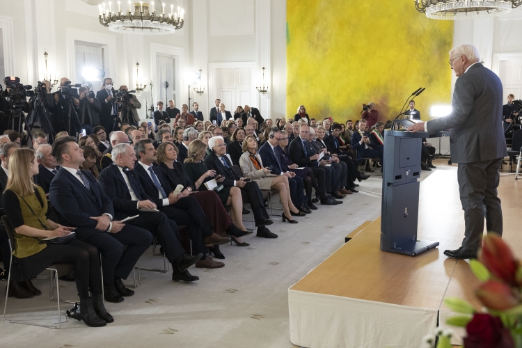 Il Presidente della Repubblica Sergio Mattarella in occasione della cerimonia di consegna del “Premio dei Presidenti”  
