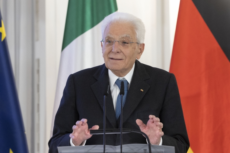 Il Presidente della Repubblica Sergio Mattarella in occasione della cerimonia di consegna del “Premio dei Presidenti”  
