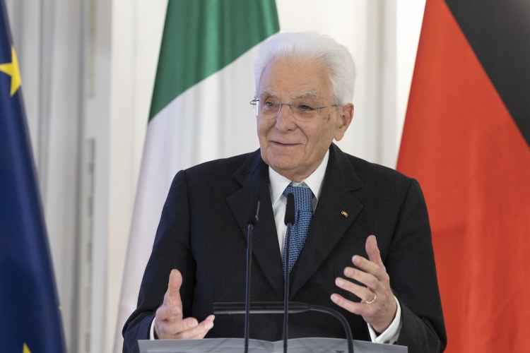 Il Presidente della Repubblica Sergio Mattarella in occasione della cerimonia di consegna del “Premio dei Presidenti”  
