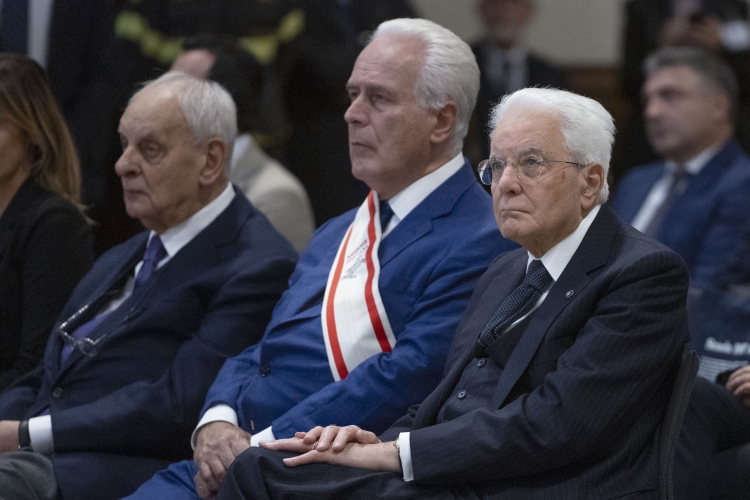 Il Presidente della Repubblica Sergio Mattarella in occasione dell'inaugurazione dell’Anno Accademico 2025/2026 della Scuola IMT Alti Studi di Lucca e cerimonia di conferimento del dottorato di ricerca Honoris Causa al Prof. Sabino Cassese
